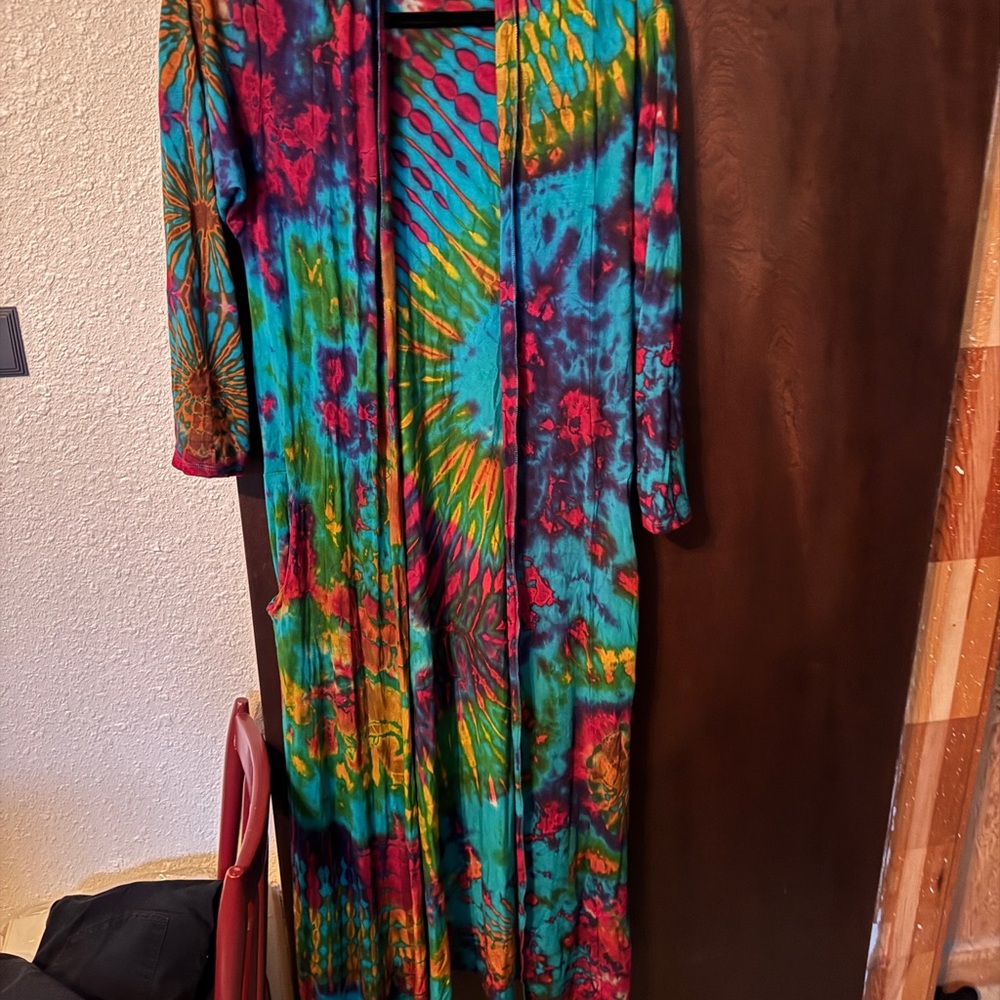 Colorful Tie-Dye Maxi Dress